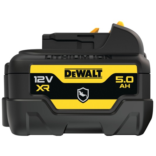 Side view of 12 Volt Oil-Resistant 5.0 AMP hours Battery Side view of 12 Volt Oil-Resistant 5.0 AMP hours Battery