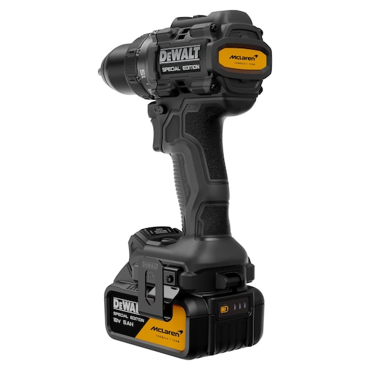 DEWALT 18V cordless drill special edition for construction, offers portable, powerful drilling.