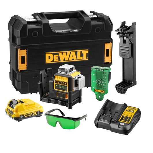 Laser 3x360° 10.8V 2Ah Li-Ion - faisceaux verts - coffret Laser 3x360° 10.8V 2Ah Li-Ion - faisceaux verts - coffret