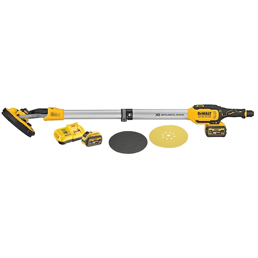 18V XR Brushless Ponceuse pour plâtre 225mm 2x 6.0Ah 18V XR Brushless Ponceuse pour plâtre 225mm 2x 6.0Ah