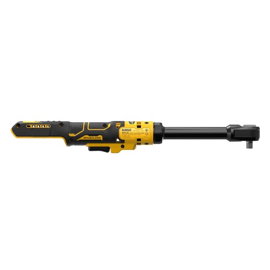 DEWALT 18V XR Brushless 3/8� Extended Ratchet bare unit side view