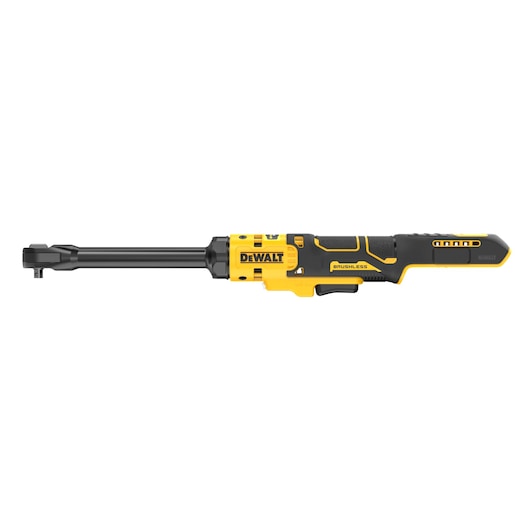 DEWALT 18V XR Brushless _� Extended Ratchet bare unit side view