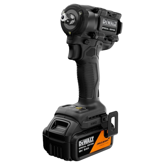 DEWALT x McLaren F1 Team 18V XR Special Edition Compact Impact Wrench with 5Ah battery