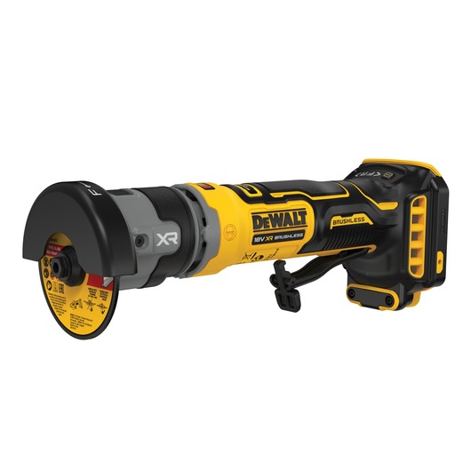 DEWALT 18V XR Compact ​76mm Cut-Off Tool angled front view