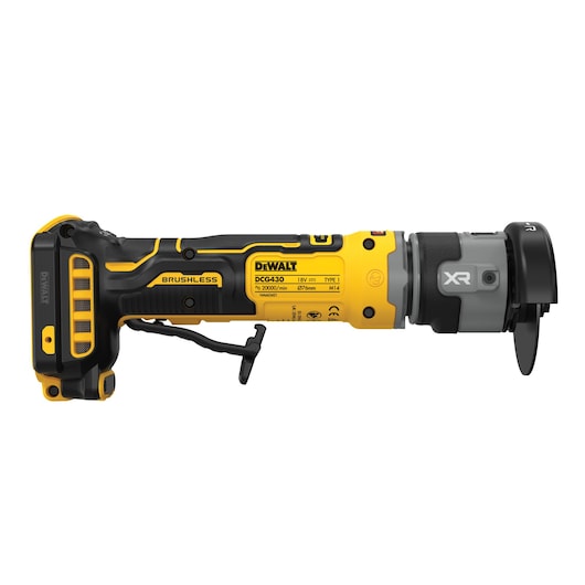 DEWALT 18V XR Compact ​76mm Cut-Off Tool rear side view