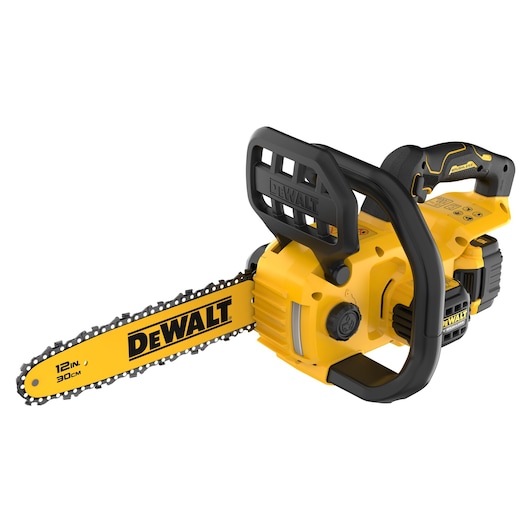 18V XR Brushless 30cm Compact Chainsaw  3/4 view above