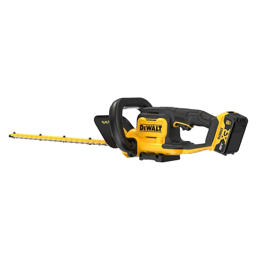 18V XR Hedge Trimmer - with 5AH battery  3/4 rear view