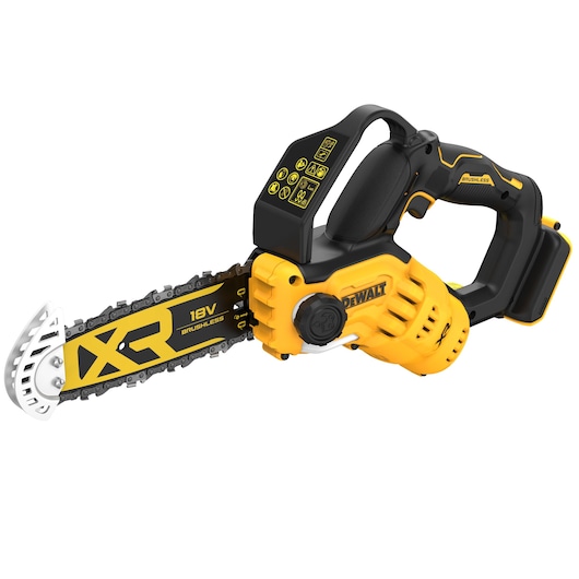 18V XR Brushless Chain Saw bare unit 3/4 right view