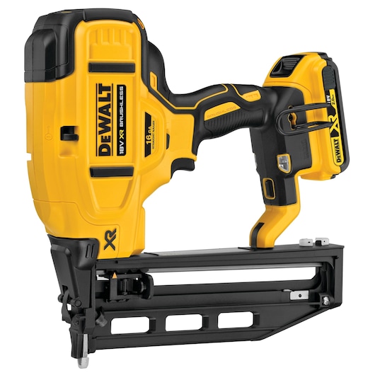 18V XR Brushless Cloueur de finition 1.6mm 16Ga (magasin droit) 2x 2.0Ah coffret standard 18V XR Brushless Cloueur de finition 1.6mm 16Ga (magasin droit) 2x 2.0Ah coffret standard