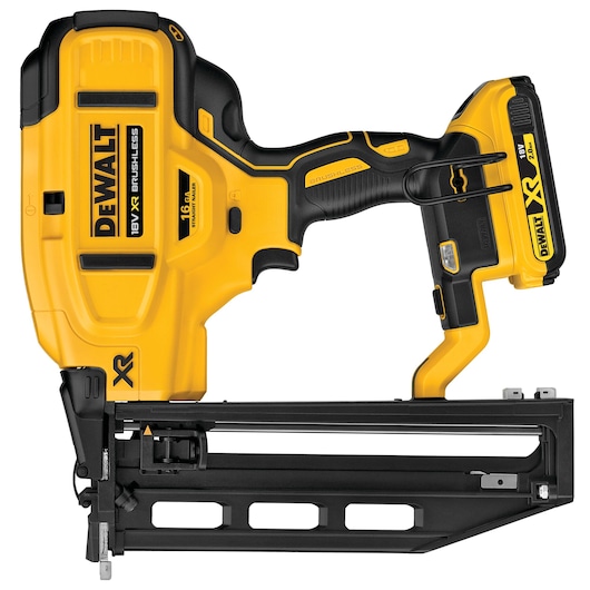 18V XR Brushless Cloueur de finition 1.6mm 16Ga (magasin droit) 2x 2.0Ah coffret standard 18V XR Brushless Cloueur de finition 1.6mm 16Ga (magasin droit) 2x 2.0Ah coffret standard