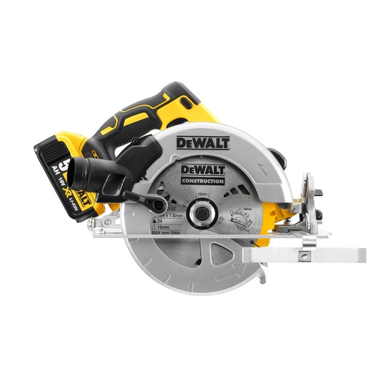 18V XR Brushless Cirkelzaag 2x 5.0Ah in TSTAK koffer