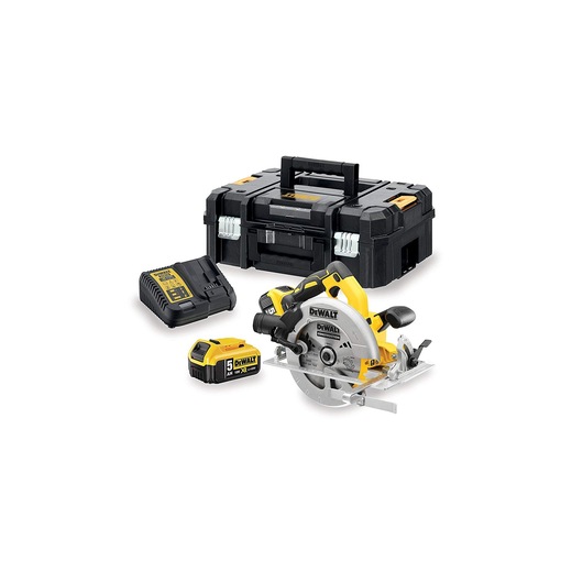 18V XR Brushless Scie circulaire 2x 5,0Ah en coffret TSTAK