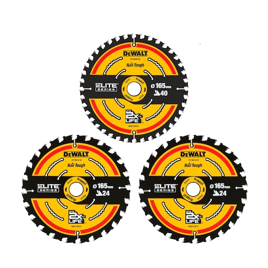 x3 ELITE CSB blades including 2 x DT10640-OZ blades and x1 DT10624-OZ blade x3 ELITE CSB blades including 2 x DT10640-OZ blades and x1 DT10624-OZ blade