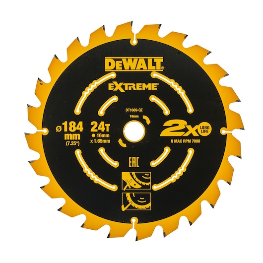 CZB 184x16x24t, wisseltand, positief 7°, kerf 1,65mm