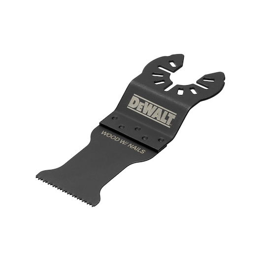 3/4 view of DEWALT 30 X 43mm Oscillating blades accessory out of pack 3/4 view of DEWALT 30 X 43mm Oscillating blades accessory out of pack