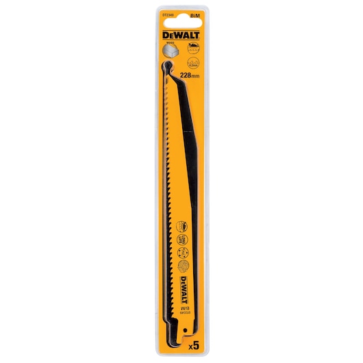 Lames récipro BiM 228mm, bois avec clous, rapide Lames récipro BiM 228mm, bois avec clous, rapide