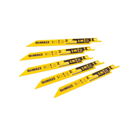 Lames de scie récipro 152mm 14/18 TPI (5pcs)