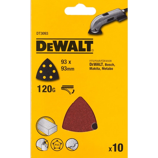 Abras Delta 93x93mm (D26430) - 6 trous, 120G Abras Delta 93x93mm (D26430) - 6 trous, 120G