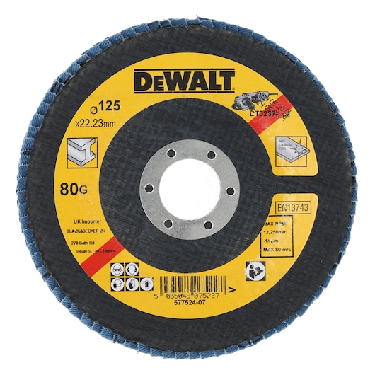 Lamellen schuurschijf gebogen, Ø125mm, K80 Lamellen schuurschijf gebogen, Ø125mm, K80
