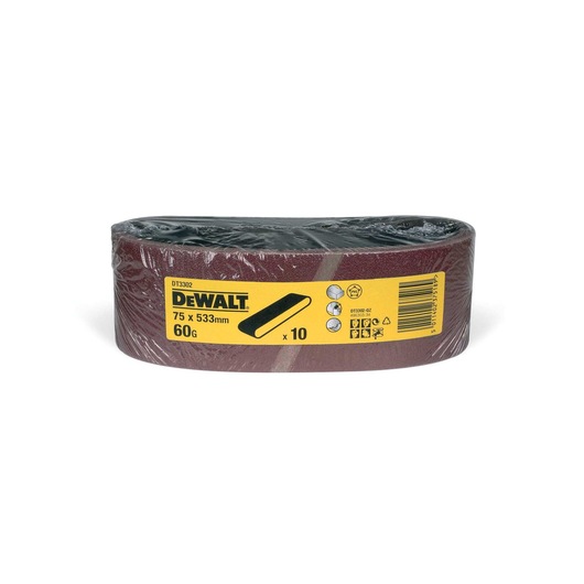 Bande de ponçage bois/peinture 75x533mm (DW432/DW433), 60G