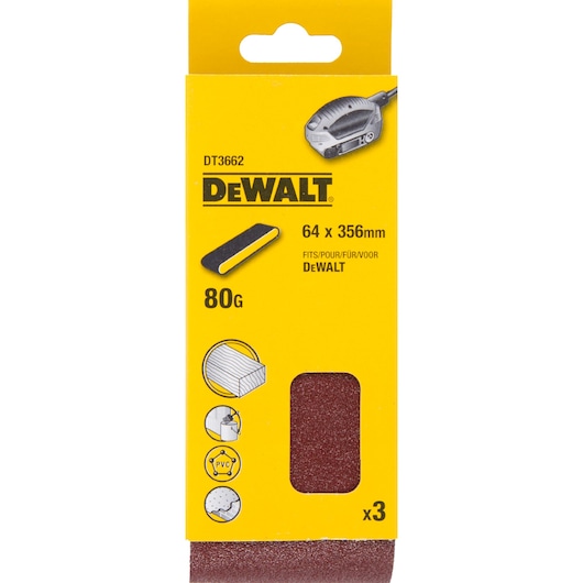 Bande de ponçage bois/peinture 64x356mm (D26480), 80G Bande de ponçage bois/peinture 64x356mm (D26480), 80G