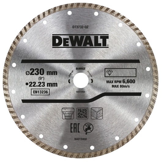 230x22.23mm Turbo Diamond Wheel 230x22.23mm Turbo Diamond Wheel