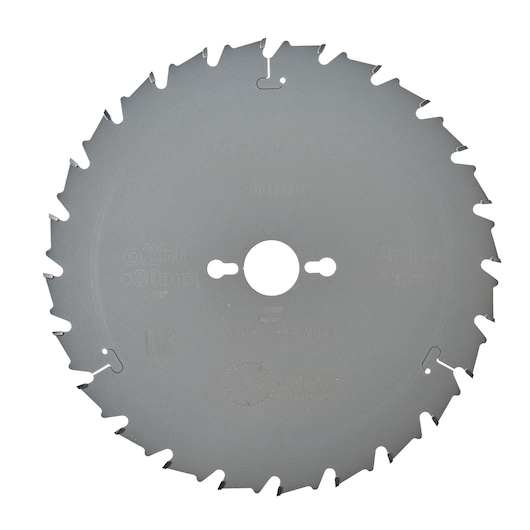 LSC 250x30x24D dent plate limiteur de coupe, positive 10° trait de lame 2,8mm