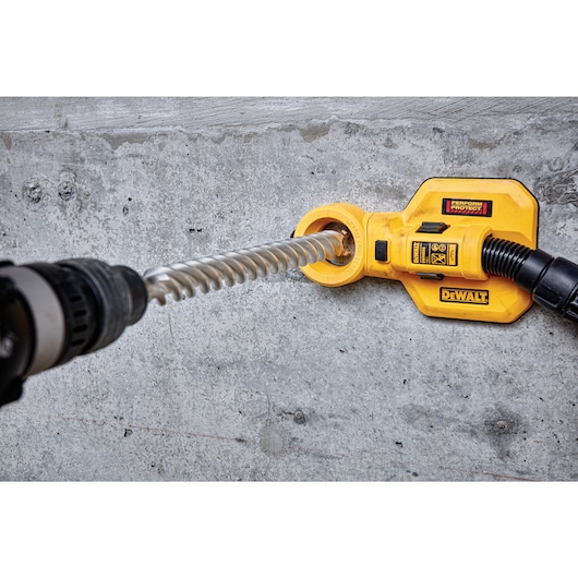 Elite Series Bit drilling into concrete wall Elite Series Bit drilling into concrete wall