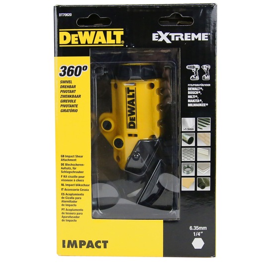 IMPACT 18ga Blikschaaradapter voor slagschroevendraaiers IMPACT 18ga Blikschaaradapter voor slagschroevendraaiers