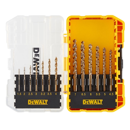 Set 13 pcs, mèches à métal HSS-G (1,5mm-7mm), TOUCH CASE Set 13 pcs, mèches à métal HSS-G (1,5mm-7mm), TOUCH CASE