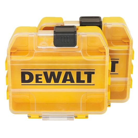 This is a DEWALT Small Bulk Storage Case (Empty) twin pack