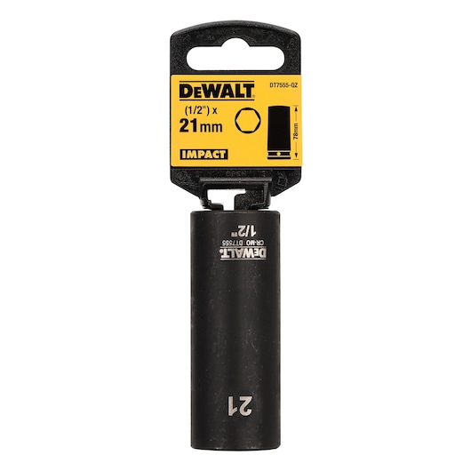 Impact dop 21mm 1/2" (Lang) Impact dop 21mm 1/2" (Lang)