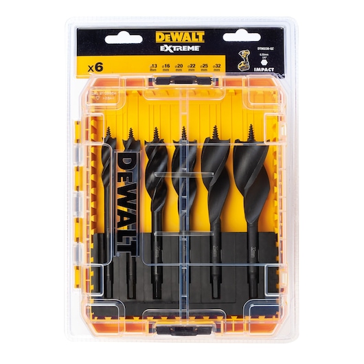 Mèches à bois tri flute EXTREME™ 6PC SET 152MM (13,16,20,22,25,32mm) Mèches à bois tri flute EXTREME™ 6PC SET 152MM (13,16,20,22,25,32mm)