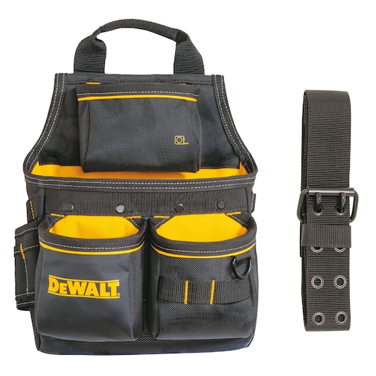 Dewalt Pro Nail Pouch filled with tools