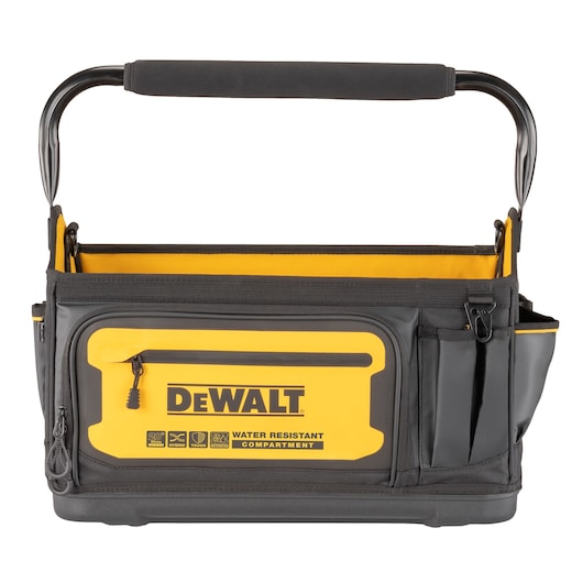 Front view of Dewalt 20" Pro Tool Tote"